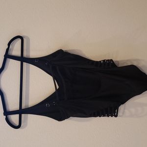 Massimo Black Sexy Swimsuit, One-piece Size XL
